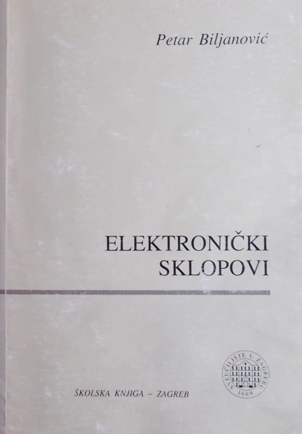 Biljanović: Elektronički sklopovi