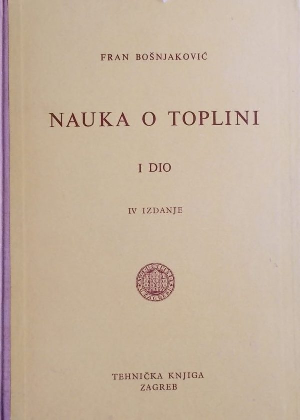 Bošnjaković-Nauka o toplini 1