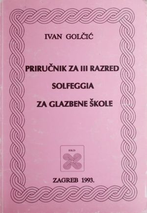 Golčić-Priručnik za 3 razred solfeggia