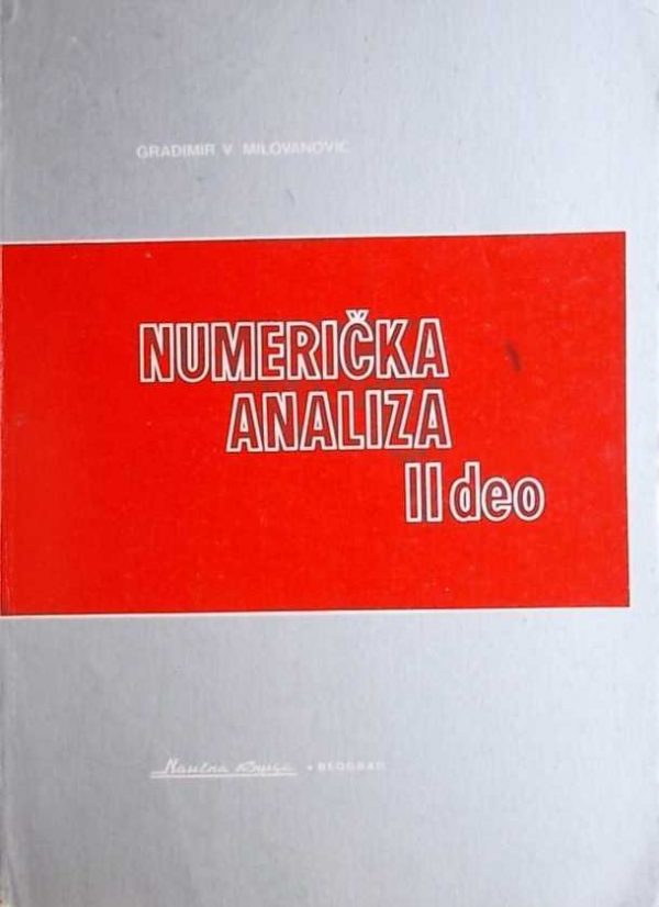 Milovanović: Numerička analiza