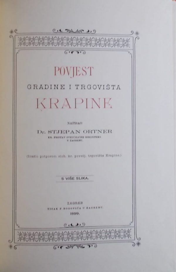 Ortner: Povjest gradine i trgovišta Krapine