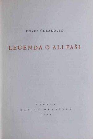 Čolaković: Legenda o Ali-paši