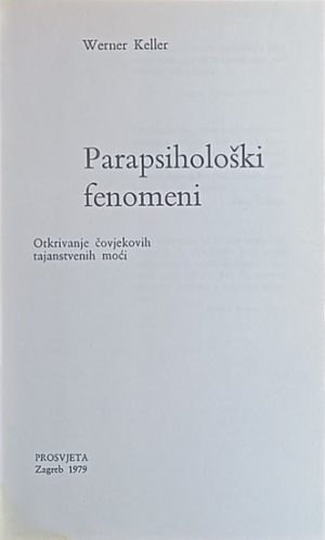 Keller-Parapsihološki fenomeni