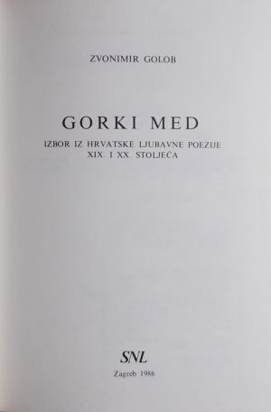 Golob: Gorki med