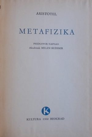 Aristotel: Metafizika