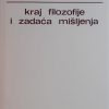 Heidegger-Kraj filozofije i zadaća mišljenja