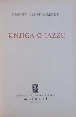 Berendt: Knjiga o jazzu