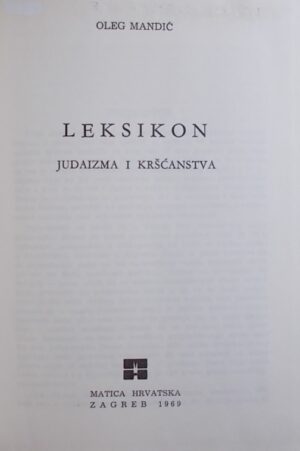 Mandić-Leksikon judaizma i kršćanstva