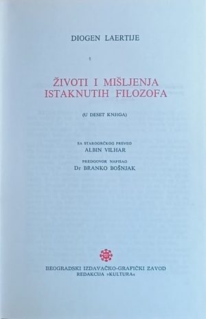 Laertije-Životi i mišljenja istaknutih filozofa