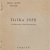 Hitrec, Jurčić, Kovačić: Lirika 1932