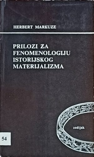 Markuze: Prilozi za fenomenologiju istorijskog materijalizma