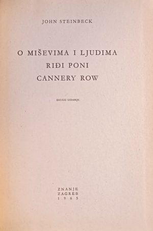 Steinbeck-O miševima i ljudima