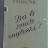 Vidaković-Da li znate engleski