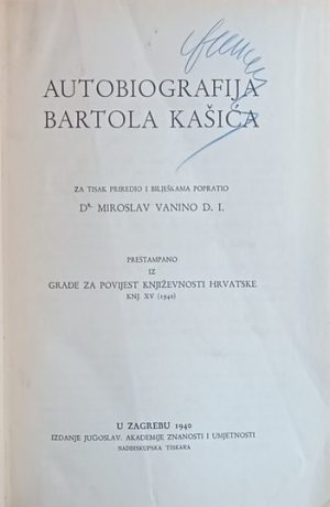 Autobiografija Bartola Kašića